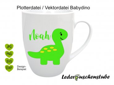 Baby dino Plotterdatei lederpuschenstube
